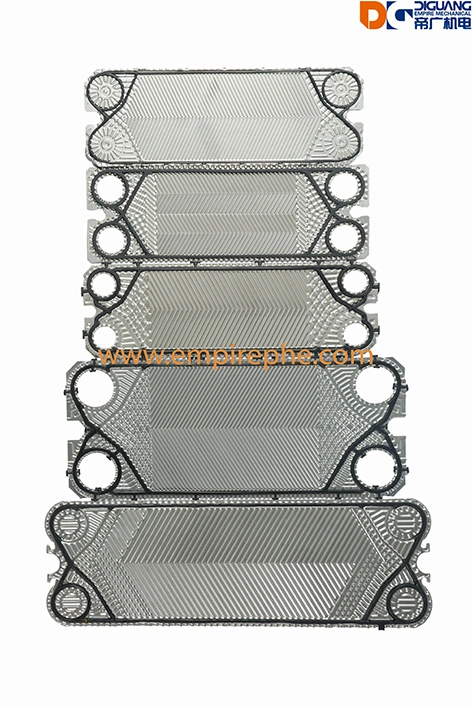 Replacement for Ts20m Clip on Plate Heat Exchanger Plate and Flow Gasket