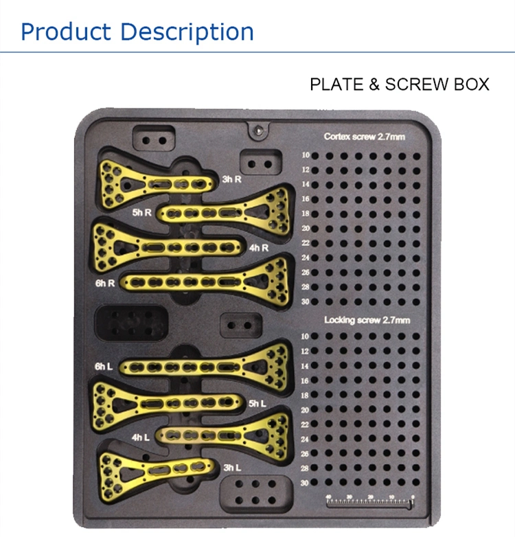 Orthopedic Surgical Instruments 2.4/2.7 Multi-Axial Locking Plates Instrument Set