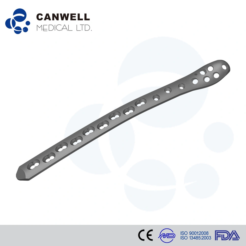 Femoral Medical Titanium Plate, Femur Surgical Plating Implant, Large Fragment Bone Plate