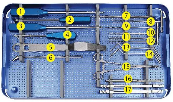 China Manufacture Trauma Surgery Instrument Pelvic Reconstruction Plate Instrument Set Orthopedic Surgical Instrument