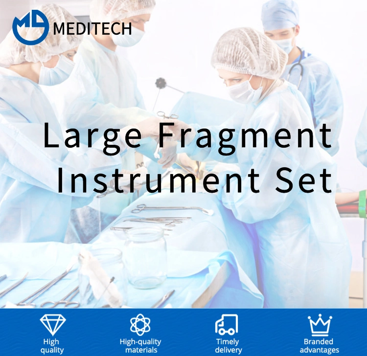 Best Price Bone Surgery Orthopedic Trauma Plate Instruments Large Fragment Instrument Set