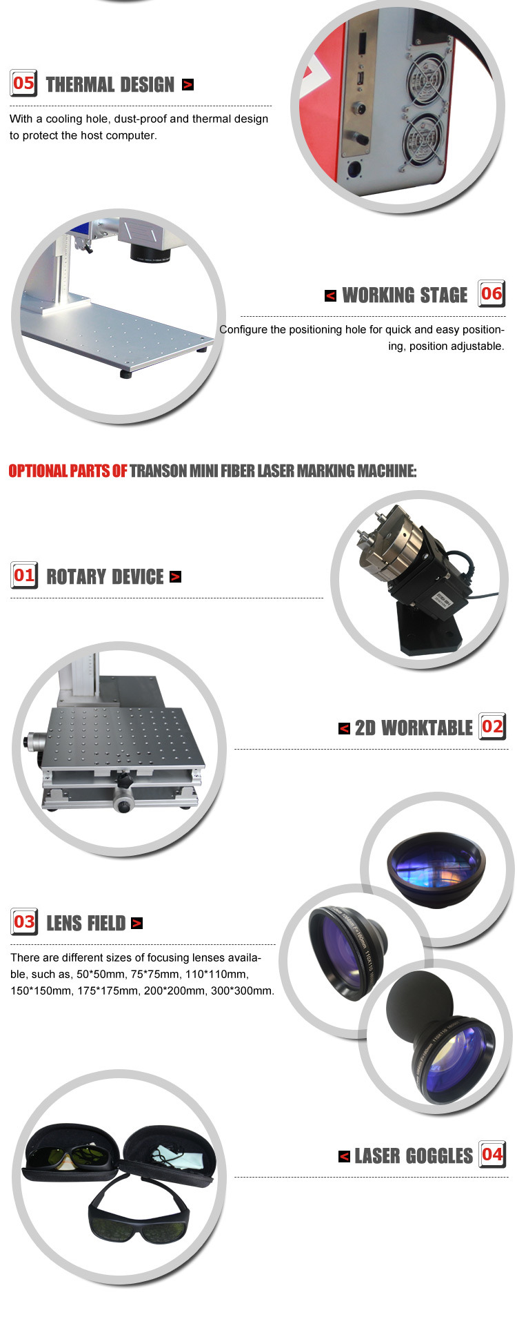 Nonmetal and Metal Marker Engraver Split Mini Fiber Laser Marking Machine for Plate Mark