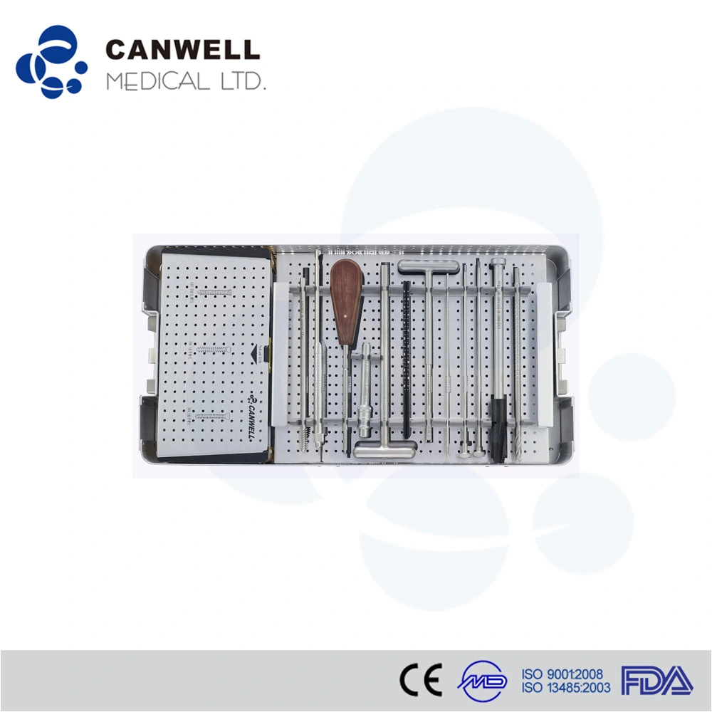 Surgical Instruments Set of Dynamic Hip and Condylar Trauma Fixation Candhs Plate