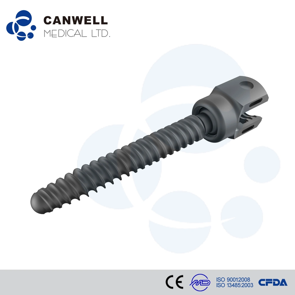 Canwell Spine Products of Pedicle Screw, FDA CE ISO Titanium Orthopedic Implant Surgical Spine Pedicle Screw