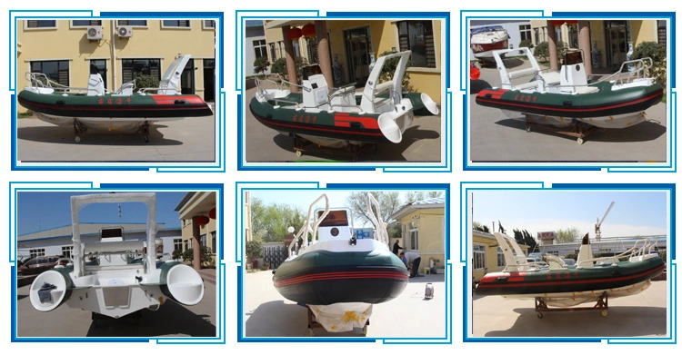 17 Feet Rib Boat Rigid Inflatable Sport Boat Rib Fishing Boat