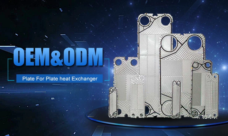 Fp19 SS304/SS316L/Titanium/Smo254/C276 Plate to Plate Heat Exchanger for Water to Water