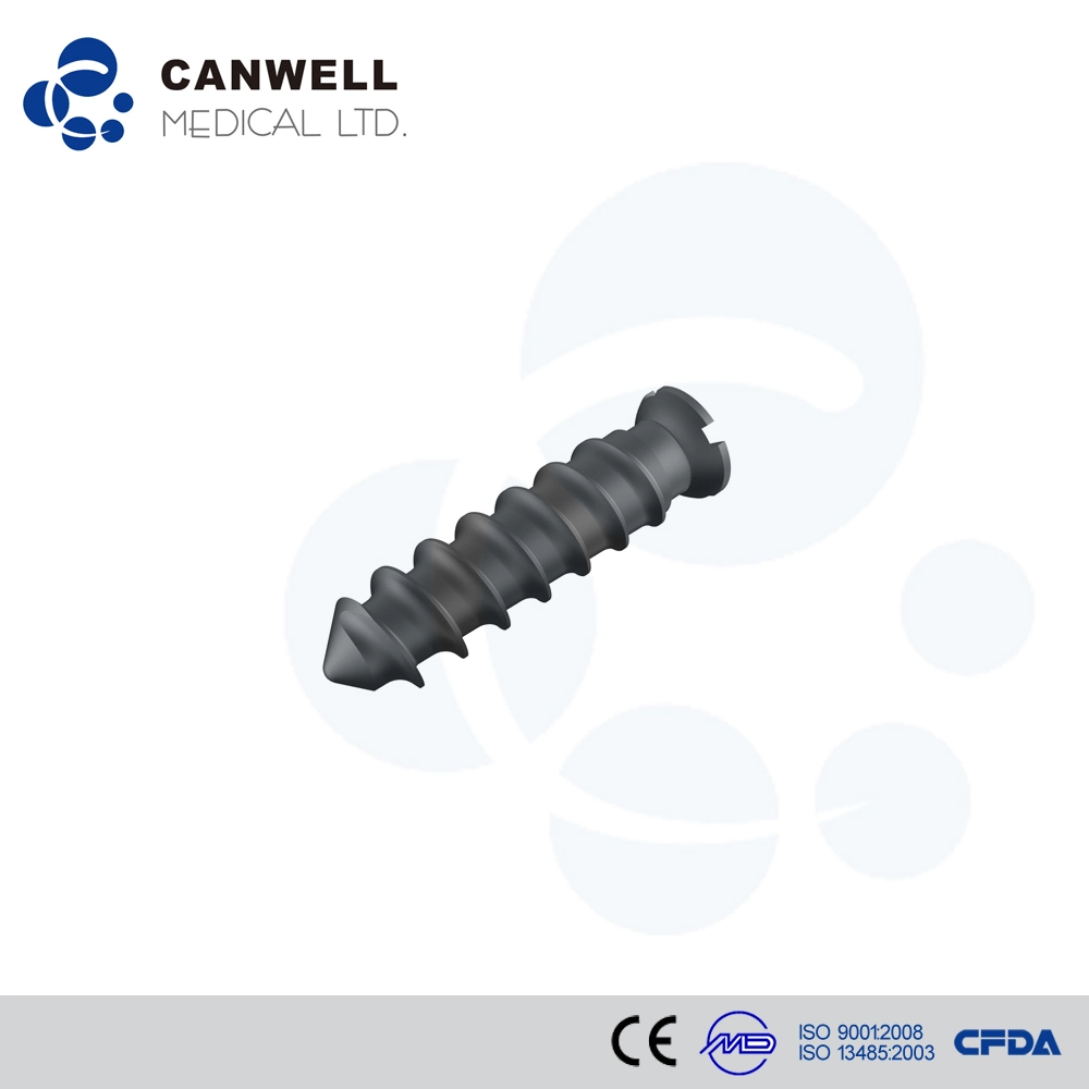Medical Supply Trauma Plate Cancellous Bone Screw, with Self-Tapping Orthopedic Implants