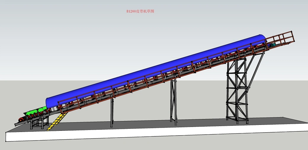 Ske Coal Mine Belt Conveyor, Pipe Belt Conveyor of Large Mining Machinery Equipment