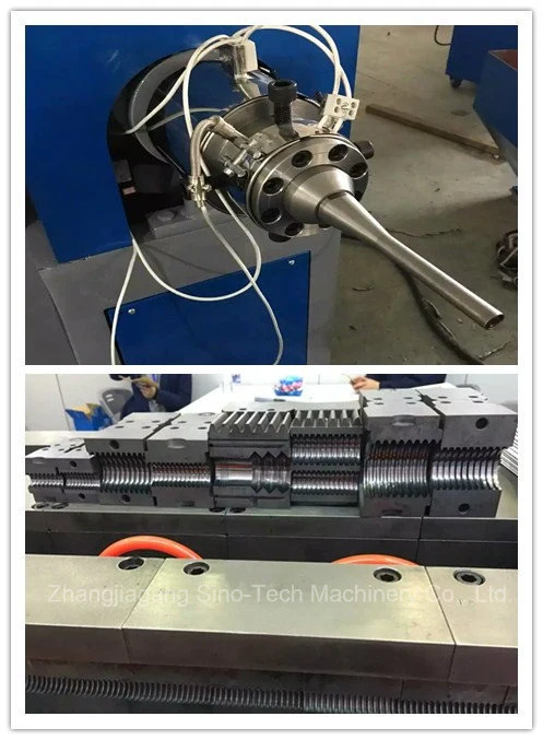 Flexible Plastic PP PE PVC Corrugated Hose Conduit Pipe Extrusion Making Machine