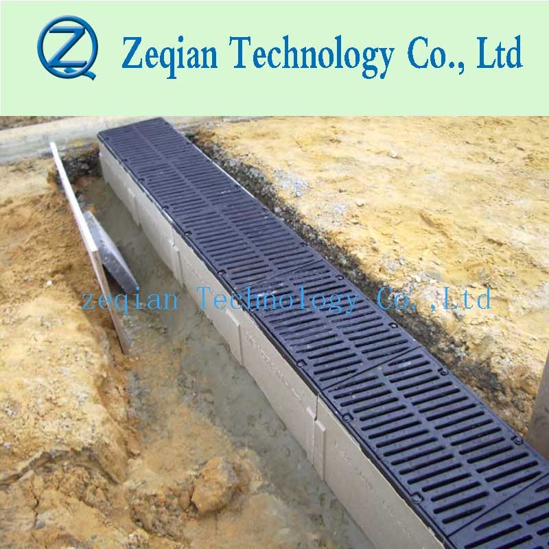U Type Trench Drain/Shower Drain/ Linear Drain with Metal Grate