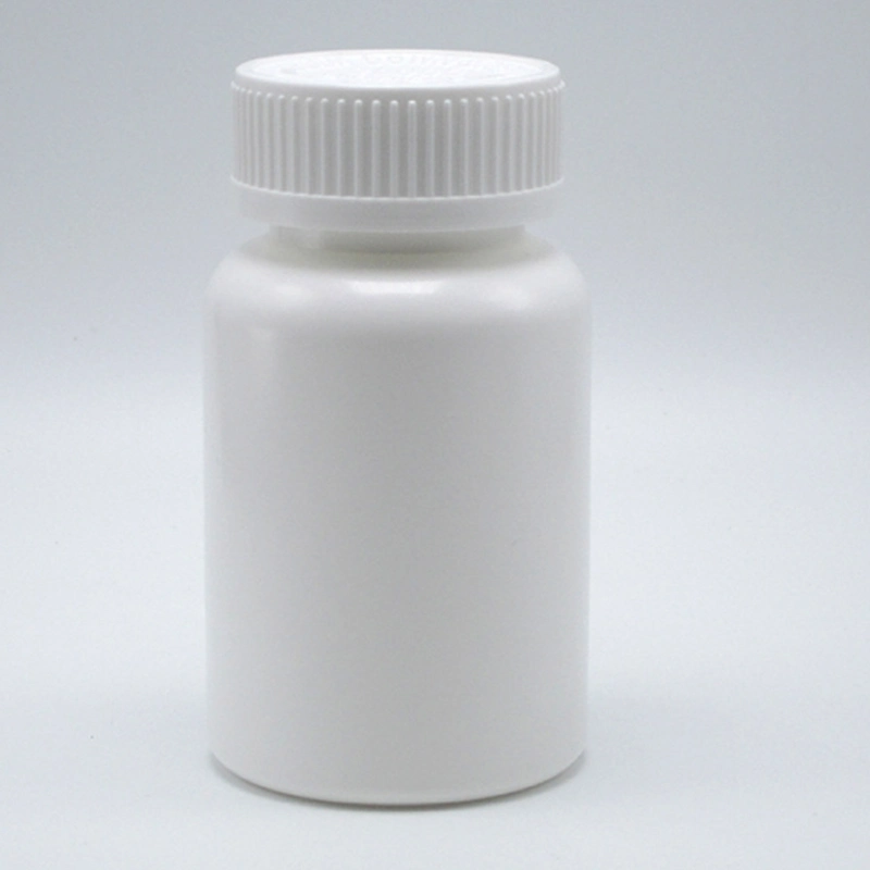 Wholesale 100ml White Color HDPE Plastic Pill Bottle with Pressure Screw Cap Customzied Color