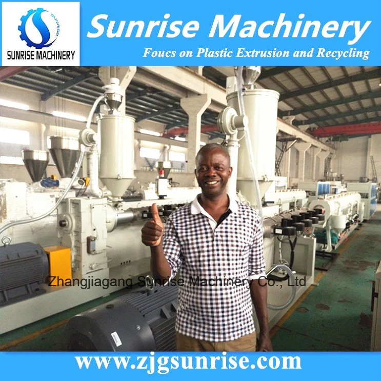 Good Quality Plastic PE Water Pipe Gas Pipe Extrusion Machine