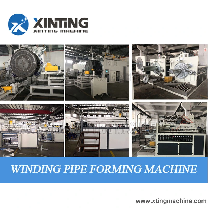 HDPE Large Diameter Hollow Wall Winding HDPE Pipe Production Line / HDPE Plastic Pipe Machine