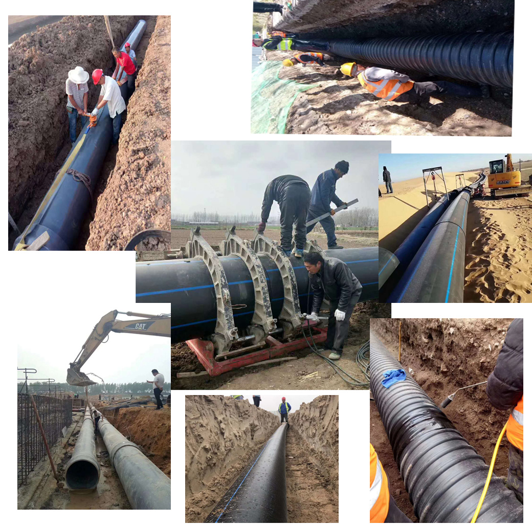 Large Diameter Tube Polyethylene Drainage Water Supply HDPE Pipe List