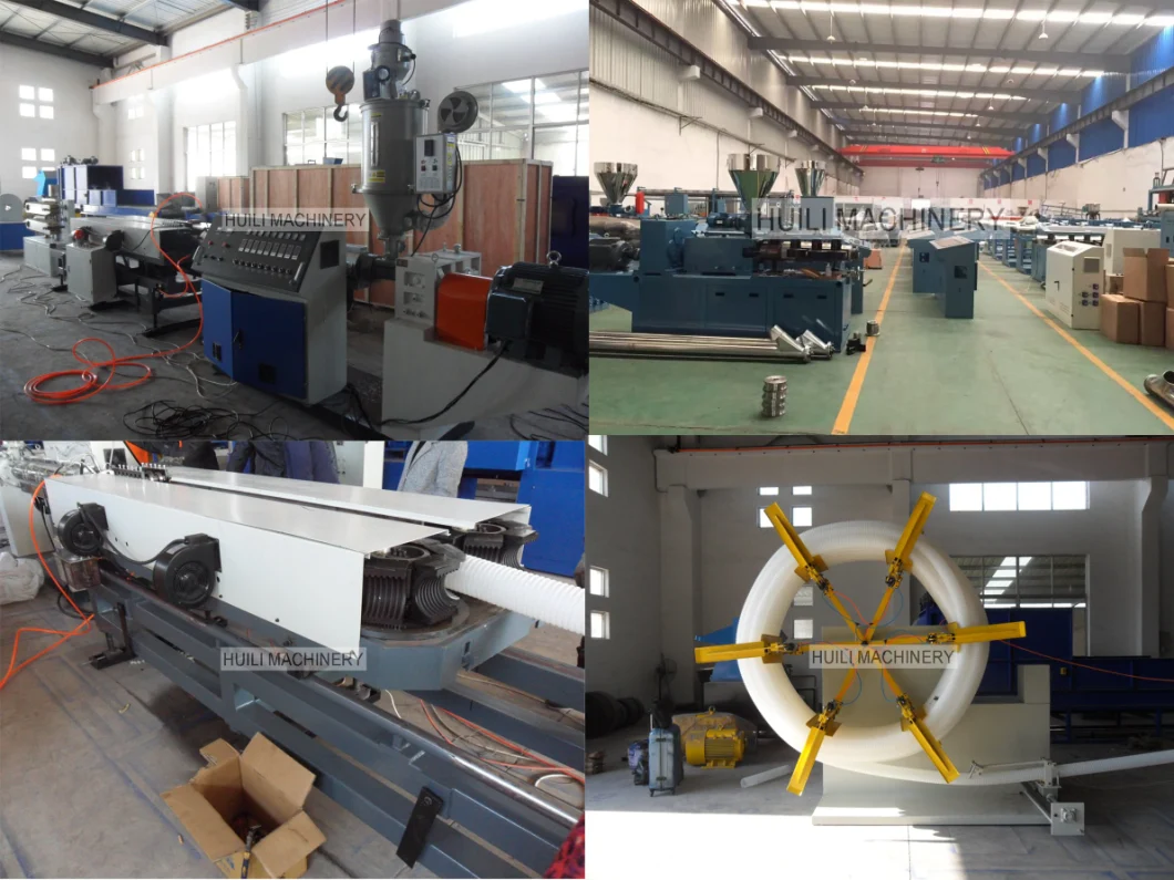 HDPE Double Wall Corrugated Drain Pipe Machinery, Water Cooling Plastic HDPE Corrugated Tube Making Machine Dwc Pipe Extrusion Machinery