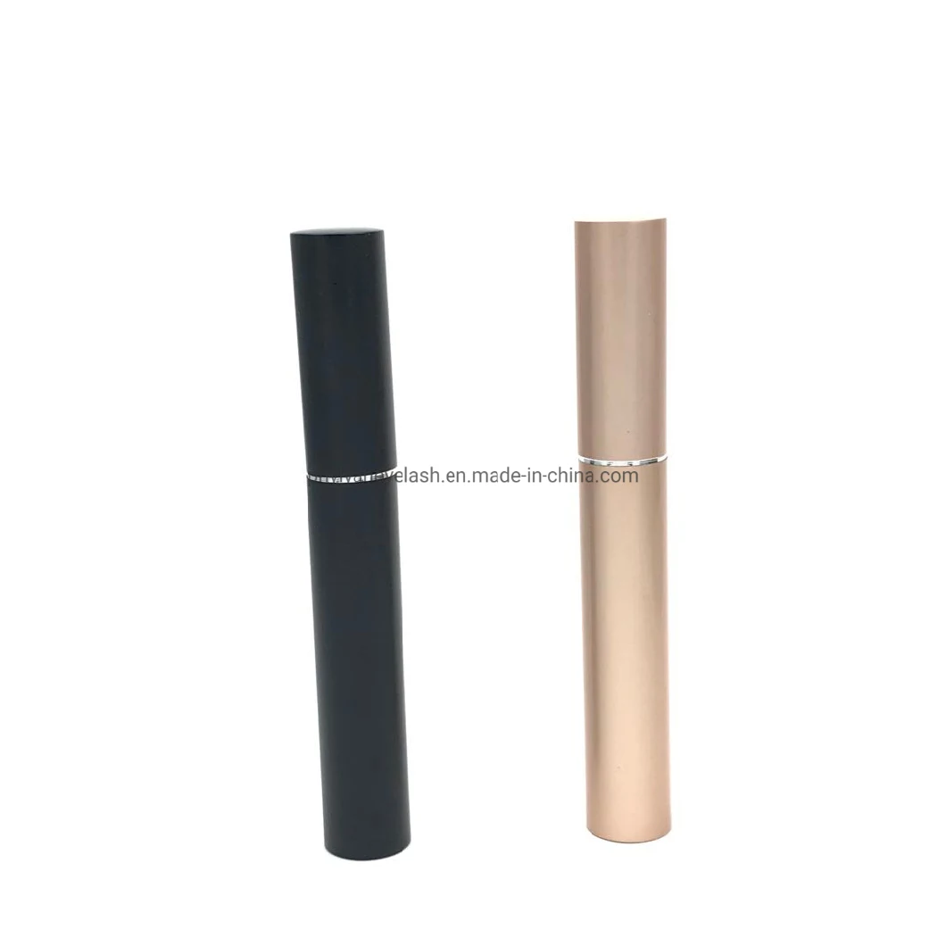 Black and Rose Gold Aluminum Tube Liquid Magnetic Eyeliner with Black and Brown Colors