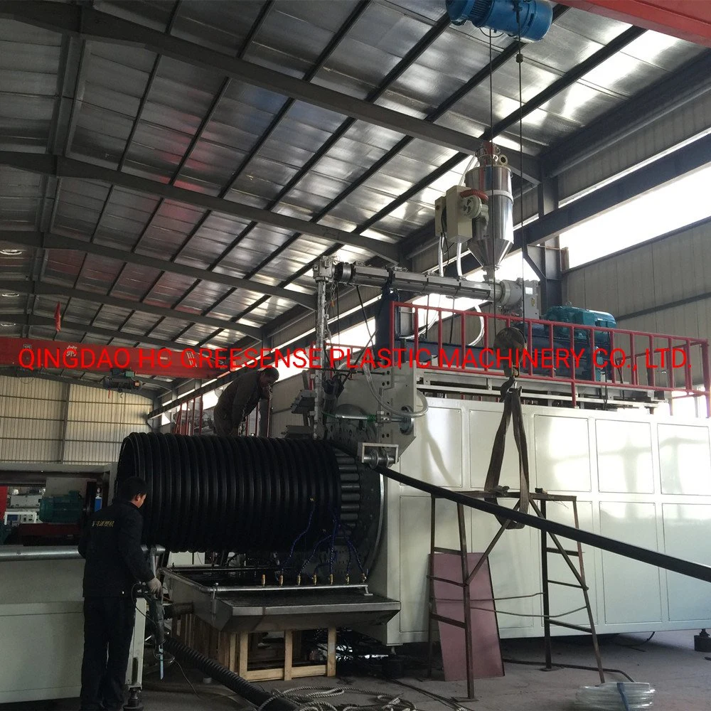 HDPE Air Cooling Plastic Dwc Pipe Extrusion Line/Double Wall Corrugated Pipe Extruder