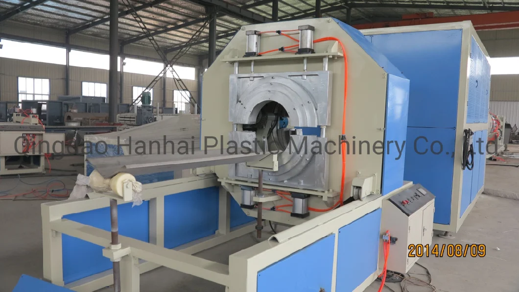 HDPE Sprinkler Irrigation Carbon Spiral Large Caliber Double Screw PPR Composite Pipe Cutting Machine