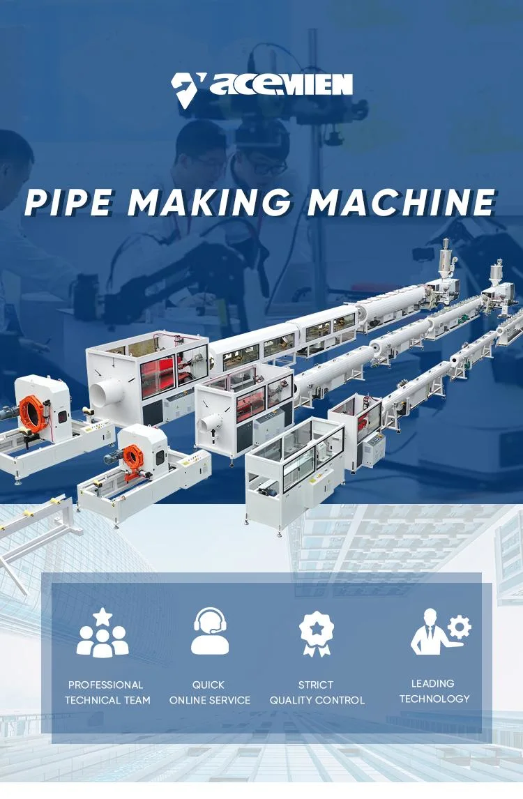 PE PP PVC Plastic Pipe Extrusion Machine Production Line China for Drain Water