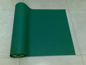 ESD Rubber Sheet, Antistatic Rubber Sheet with Green/Black, Blue/Black, Grey/Black, Black/Black Color