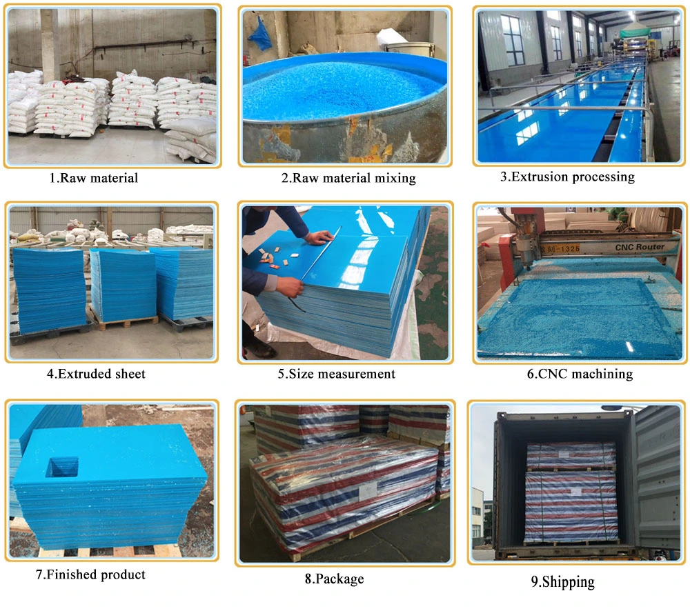 Single Color HDPE Plate with Texture Finish/Textured HDPE Plastic Sheet