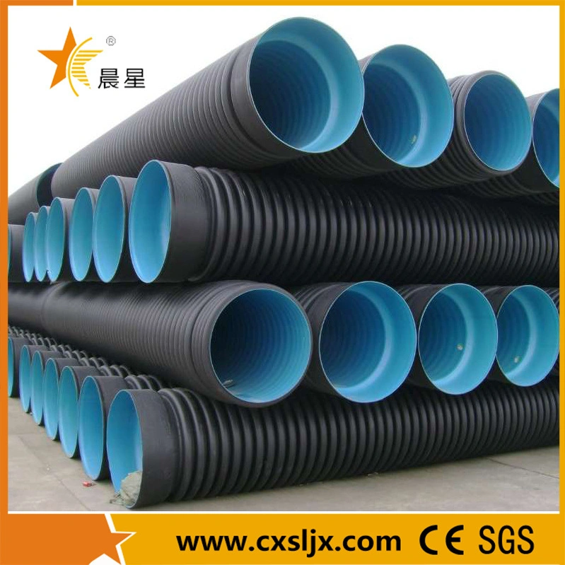 HDPE Double Wall Corrugated Pipe Production Line / Plastic Dwc Pipe Machinery Plant