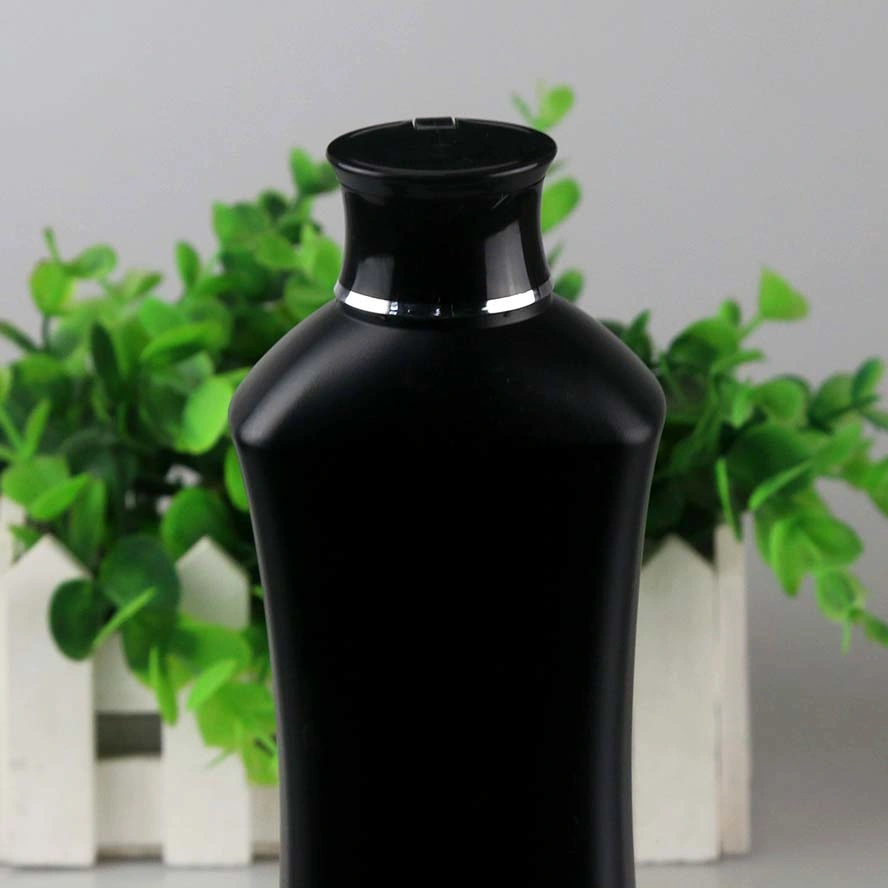 New Design 2021 Black Color HDPE Plastic Bottle for Skin Care Products with Flip Cap