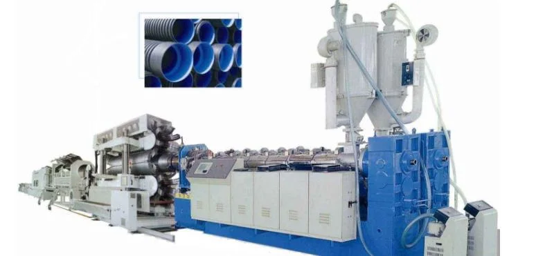 HDPE Dwc Pipe Plastic Machinery / Double Wall Corrugated Pipe Machinery Manufacturer