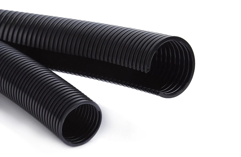 PA Flexible Corrugated Automotive Wire Split Convoluted Tubing Corrugated Flexible Conduit