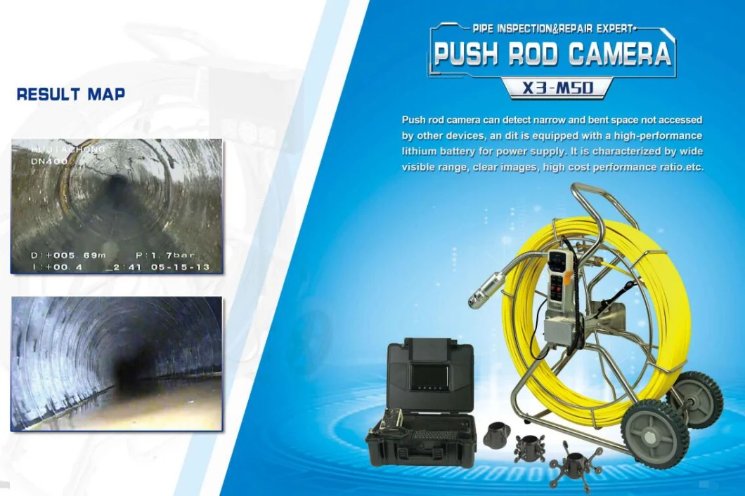 Sewer Pipeline Inspection Camera System Drain Pipe Video