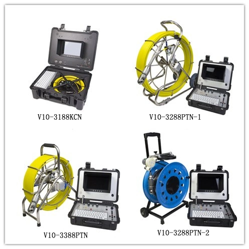 Waterproof IP68 Pipe Drain Inspection Camera V10-3188kcn Long Flexible Spring