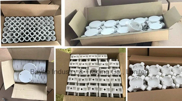 PVC Conduit Pipe Fitting Wiring Cable Electrical PVC Circle Box/Junction Box