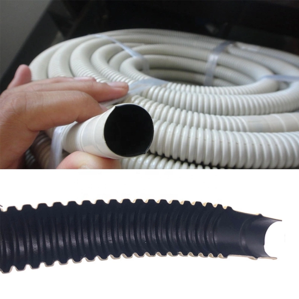 Plastic Water Drain Pipe Hose for Air Conditioner 50cm Long Gray