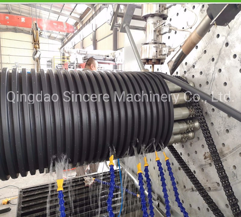 HDPE Spiral Corrugated Polyethylene Pipe Production Line, HDPE Winding Kwh Pipe Extruding Machines