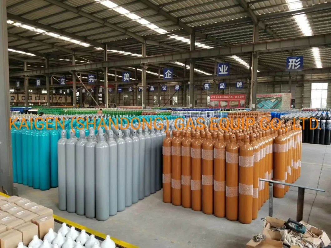 ISO9809-3 Std Gas Cylinder Filled with Oxygen Argon Gas Cylinder Nitrogen Gas Container