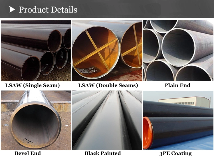 SSAW Pipe for Gas/Oil Pipe, Water Pipe, Piling Structure Pipe
