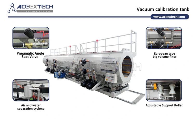 Single Screw Extruder HDPE/LDPE/PE Water&Gas&Drainage Pipe Extrusion Line Production Machine