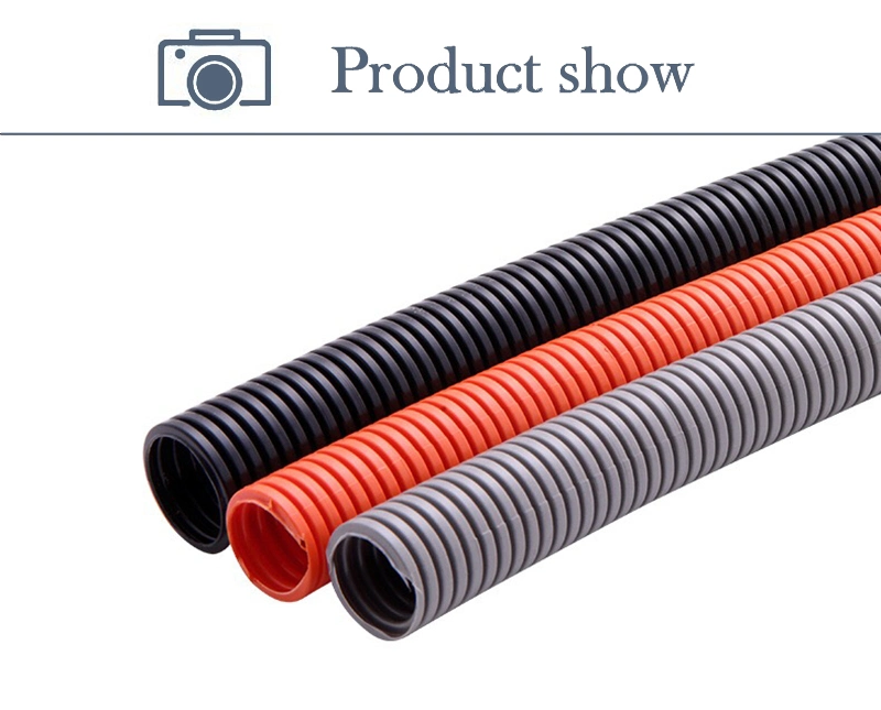 PA Flexible Corrugated Automotive Wire Split Convoluted Tubing Corrugated Flexible Conduit