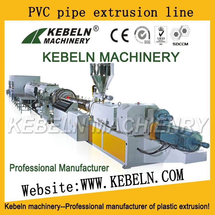 PVC Pipe Extruder for Producing Water Pipe and Electrical Cable Conduit Pipe