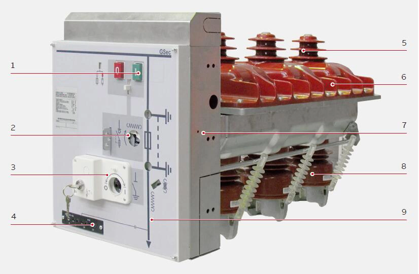 12/17.5/24kv Indoor Gas Switch-Disconnector Gsec/Sf6 Indoor Load Break Switch