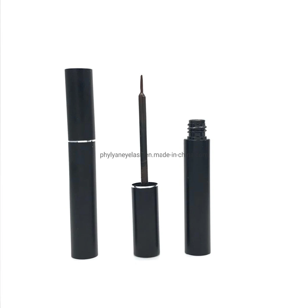 Black and Rose Gold Aluminum Tube Liquid Magnetic Eyeliner with Black and Brown Colors