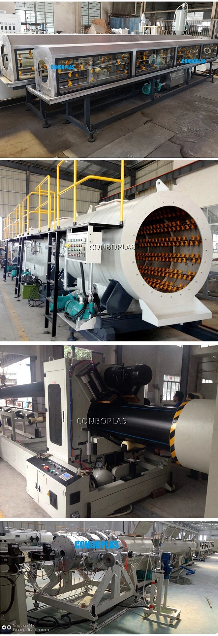 Plastic LDPE HDPE Gas Supply Pipe Tube Extrusion Production Line
