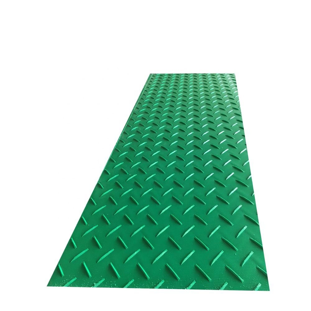 Black Color High Impact Resistant HDPE/UHMWPE Plastic Temporary Road Mats