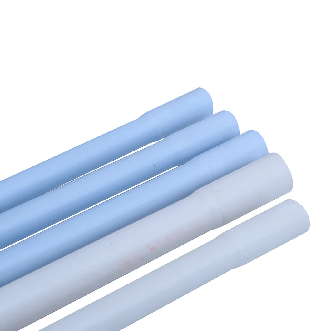White Rigid Plastic PVC Electrical Conduits PVC Wire Cable Pipes