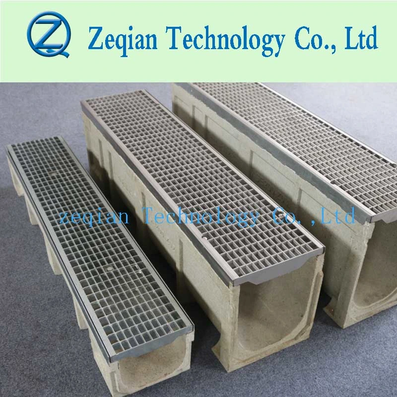 Metal Cover Polymer Trench Drain/Linear Drain/Shower Drain
