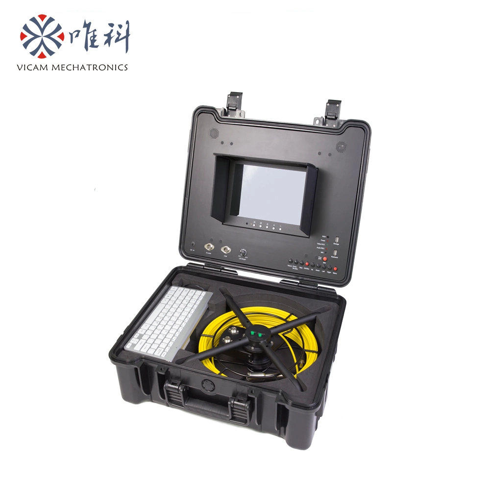 Professional Pipeline Long Spring Flexible Drain Sewer Pipe Inspection Video Camera