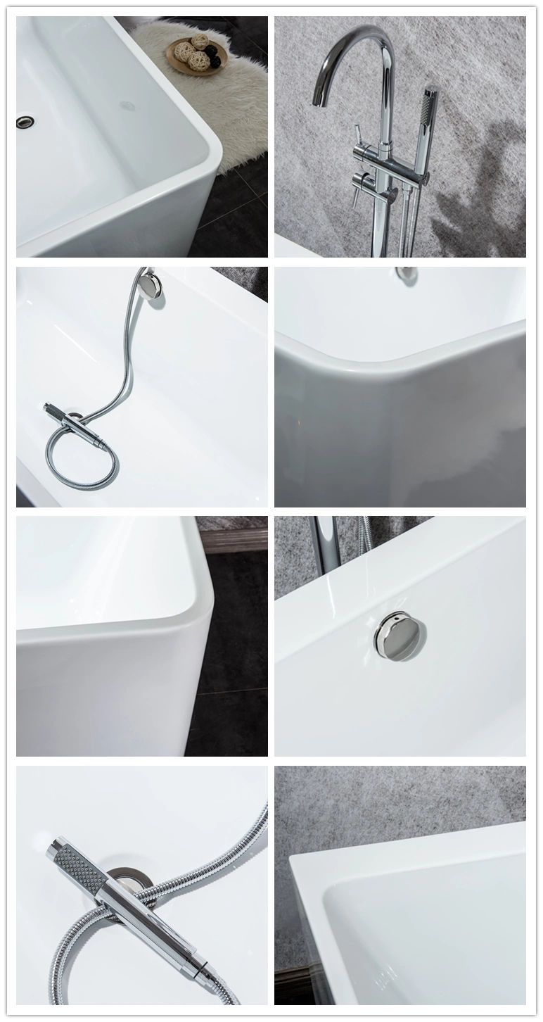 1700mm American Design Perfect Freestanding Bath Tub with Drain