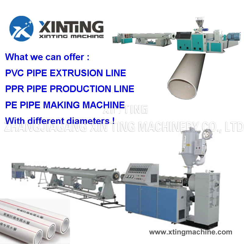 High Speed Water Supply Gas Supply PE/PVC/PPR/HDPE Pipe Extrusion Line