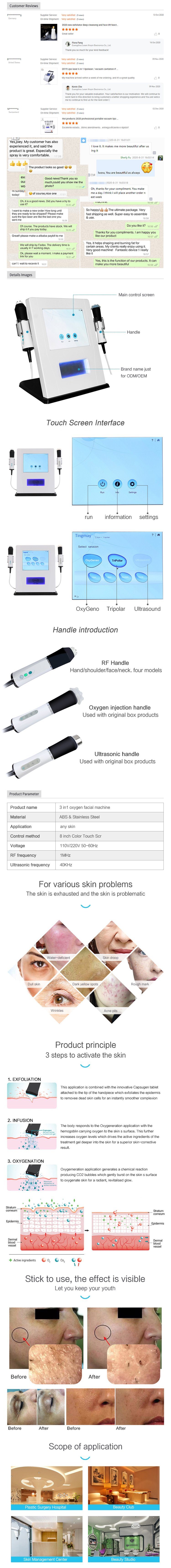 Oxygen and Microdermabrasion Jet Infusion Beauty Machine for Wholesale