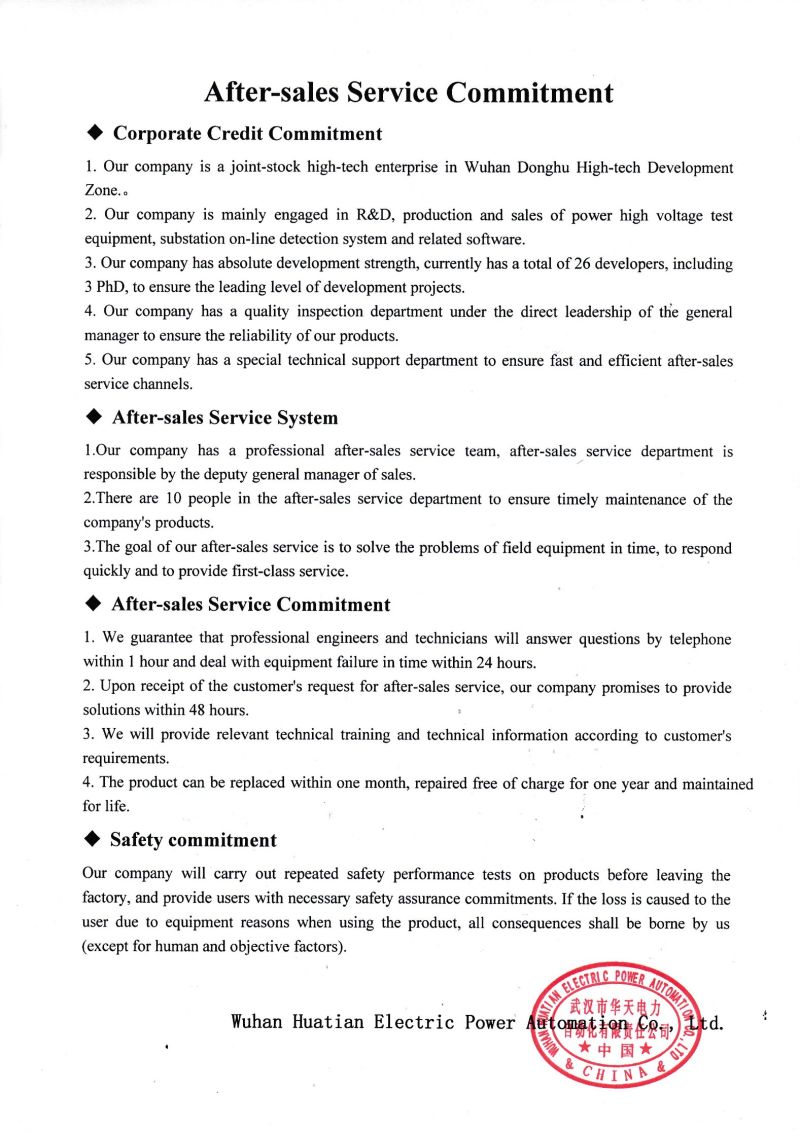 Jfd-2000A Automatic Calibration, Automatic Synchronization, Automatic Voltage Recording, Automatic Measurement, Storage and Playback Partial Discharge Detector